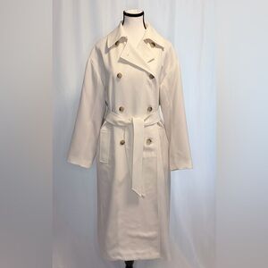 J. Crew Wool Classic Blend Trench Coat Ora Tessuti Fabric Size 2 NWT Sold Out
